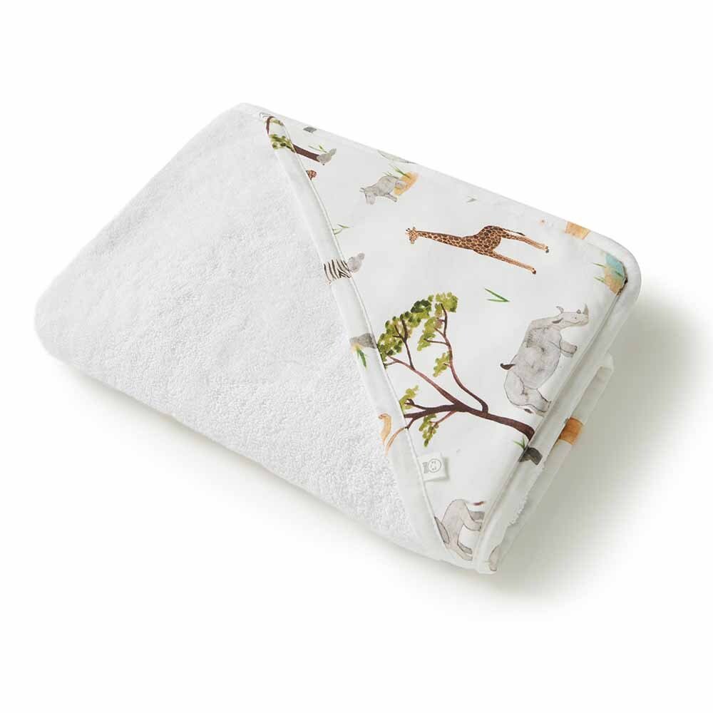 Swan Lake Organic Hooded Baby Towel