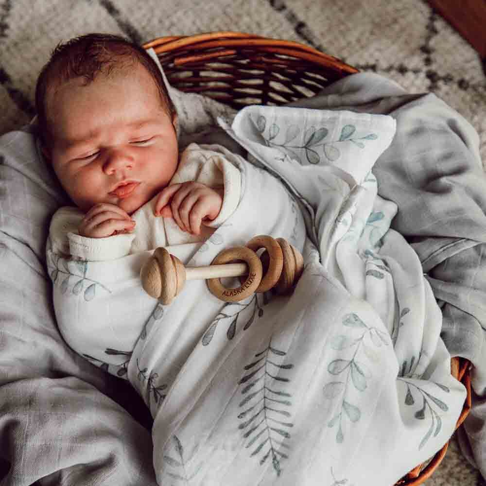 Wild Fern Organic Muslin Wrap - View 4