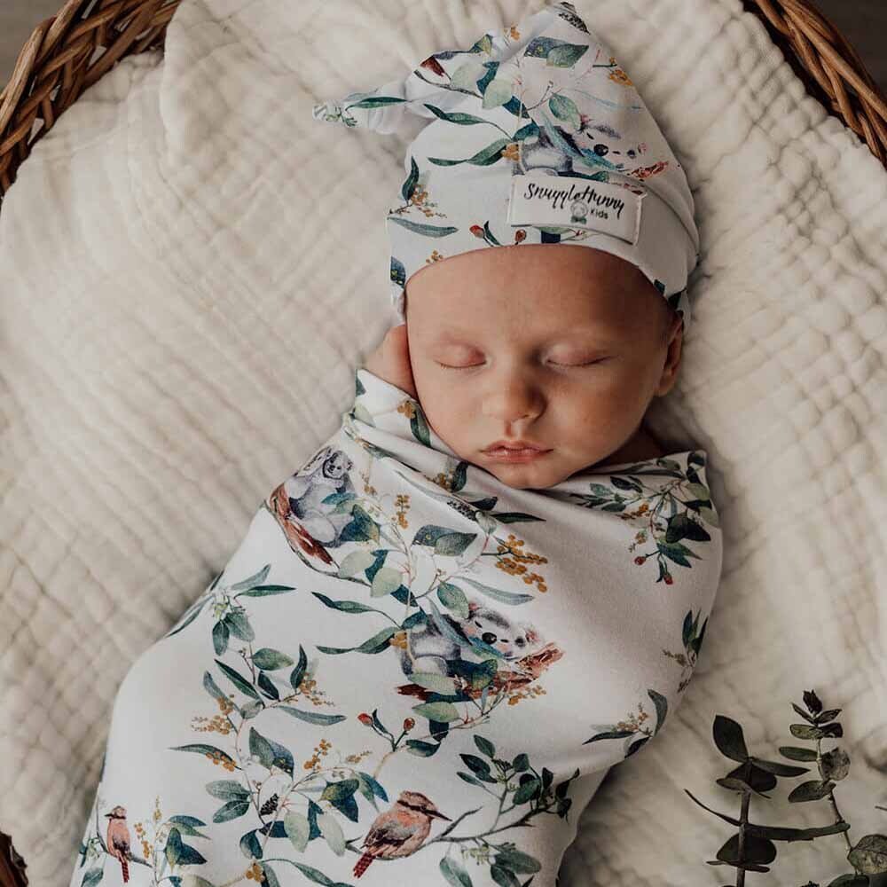 Milkbarn Organic Cotton Swaddle Blanket For Babies - 47x47 Inch Large Swaddling Blanket