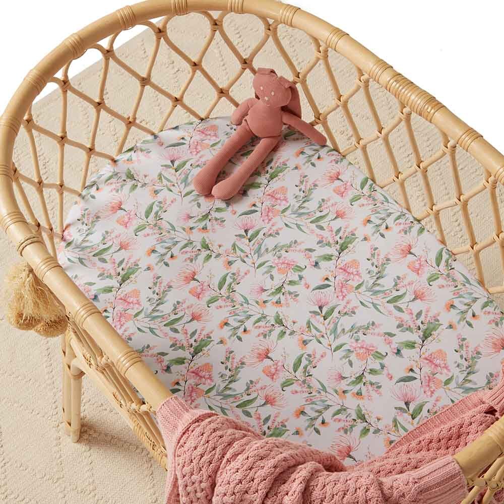 Black Friday Exclusive - Wattle Bassinet Sheet / Change Pad Cover - View 1