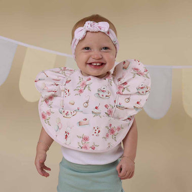 Alice's Tea Party Snuggle Bib | Snuggle Hunny's