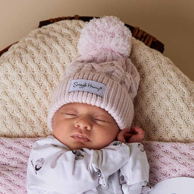 Blush Pink Organic Baby Knit Beanie | Snuggle Hunny