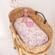 Cherry Blossom Organic Bassinet Sheet / Change Pad Cover - Thumbnail 3