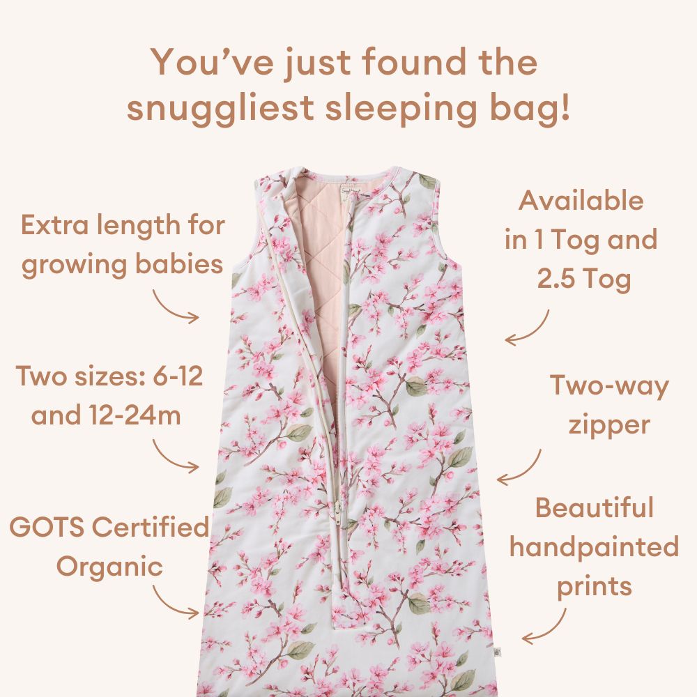 Cherry Blossom Organic Sleeping Bag 2.5 TOG - View 3