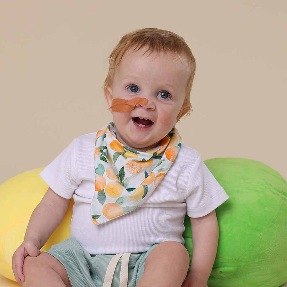 Citrus Squeeze Organic Dribble Bib - View 1