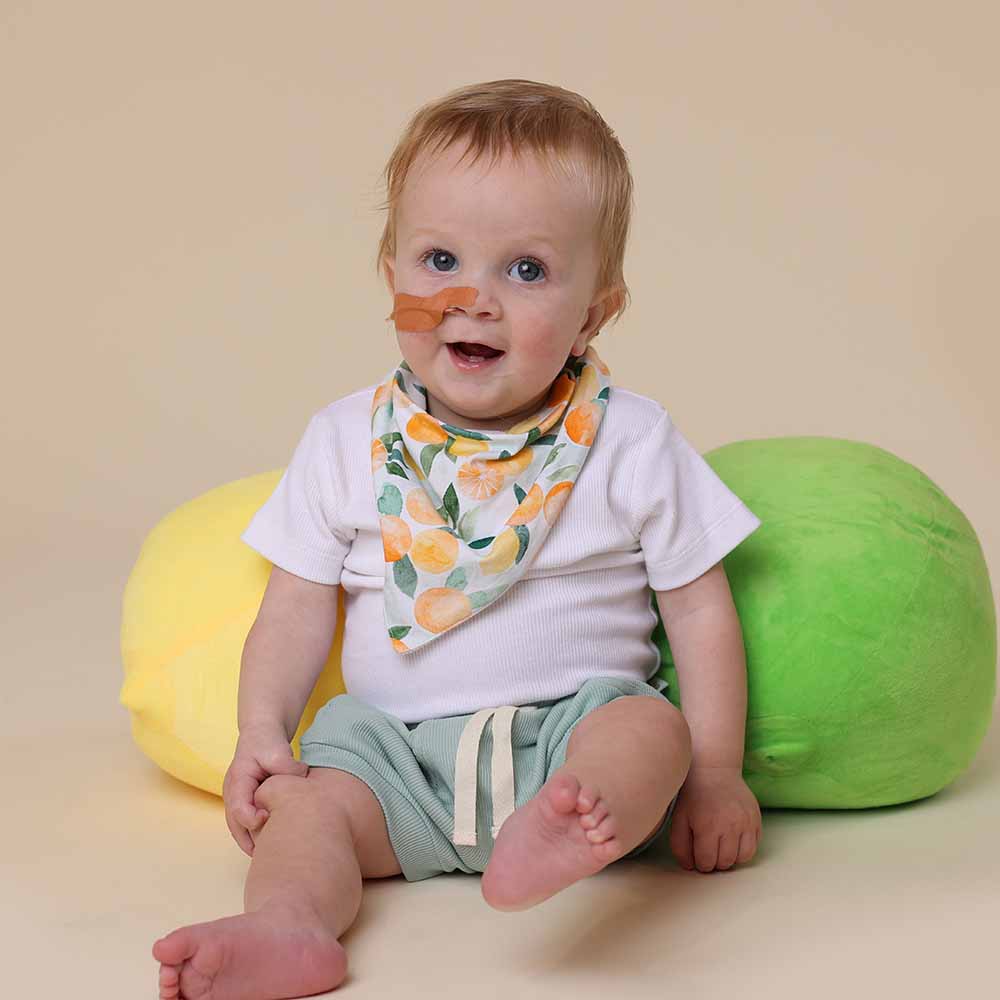 Citrus Squeeze Organic Dribble Bib - View 5