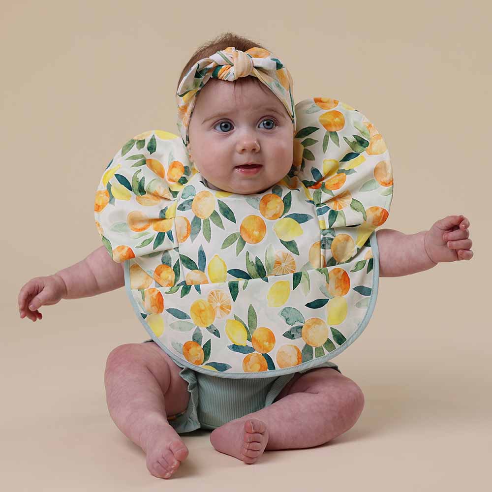 Citrus Squeeze Frill Snuggle Bib - View 3