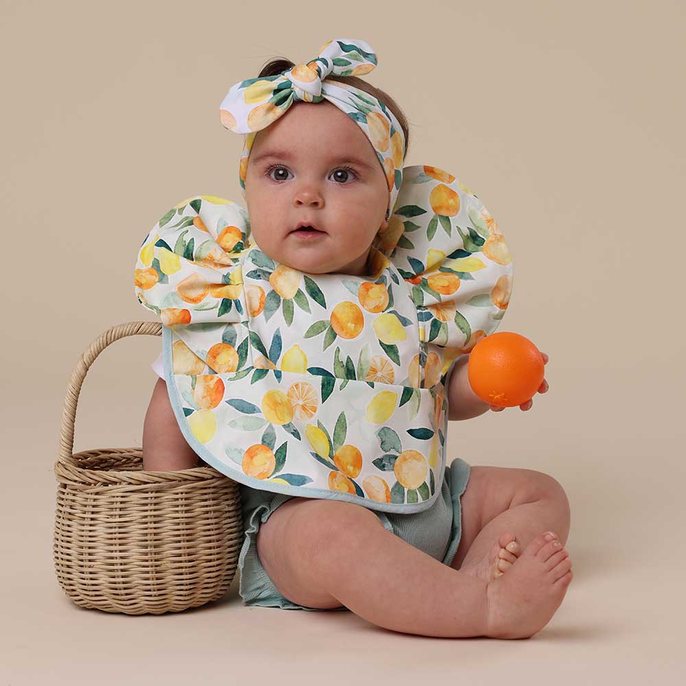 Citrus Squeeze Frill Snuggle Bib - View 5