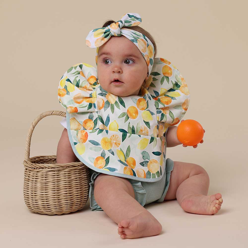 Citrus Squeeze Frill Snuggle Bib - View 6