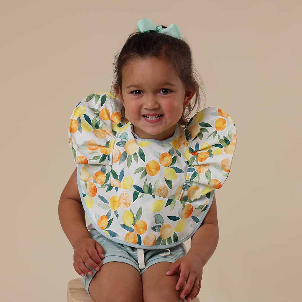 Citrus Squeeze Frill Snuggle Bib - View 1