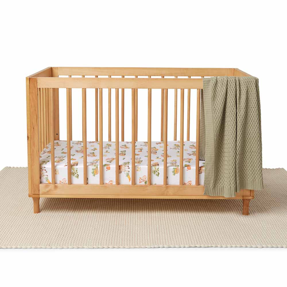 Farm Organic Fitted Cot Sheet - View 4