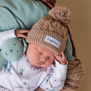 Hazelnut Organic Baby Knit Beanie | Snuggle Hunny