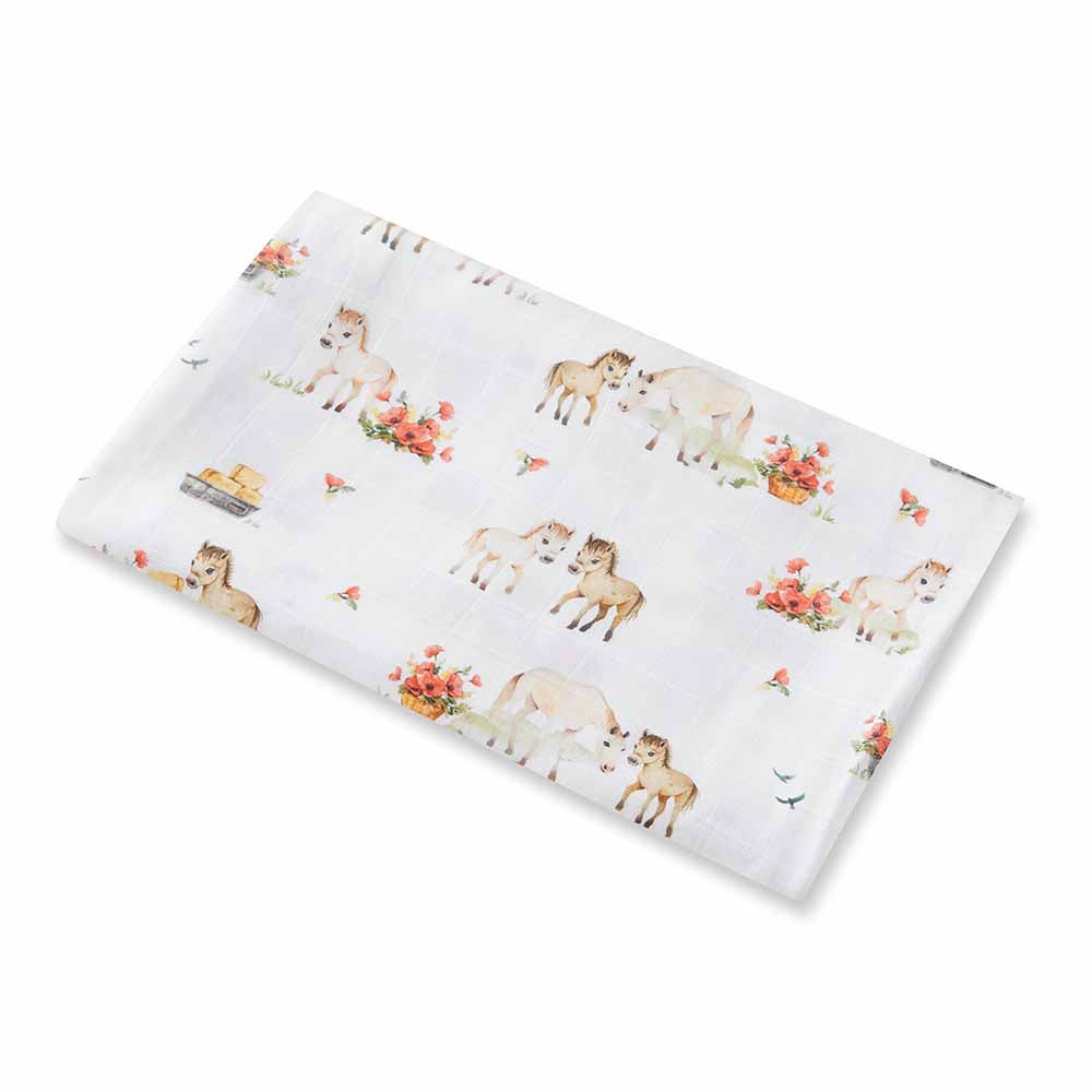 Pony Pals Organic Muslin Wrap - View 5