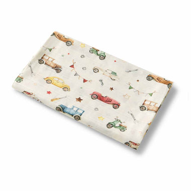 Vintage Cars Organic Muslin Wrap | Snuggle Hunny