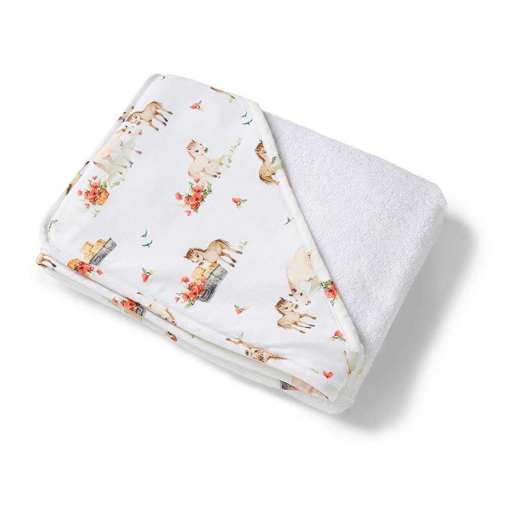 Pony Pals Organic Hooded Baby Towel - View 6