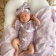 Swan Lake Short Sleeve Organic Bodysuit with Frill - Thumbnail 9
