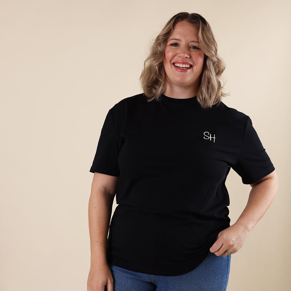 Snuggle Hunny Adult Unisex T-Shirt - Black - View 4