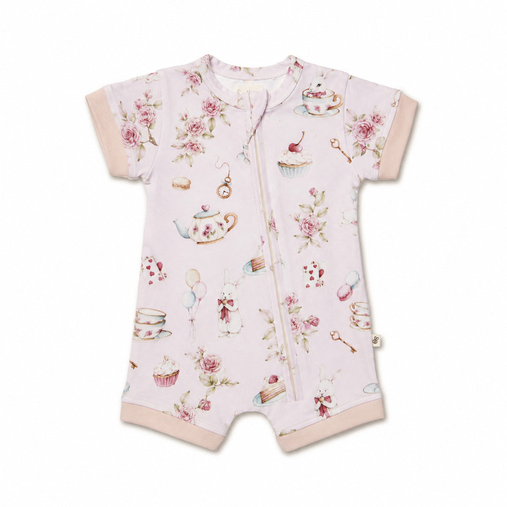 Alice's Tea Party Organic Snuggle Shortie - View 2