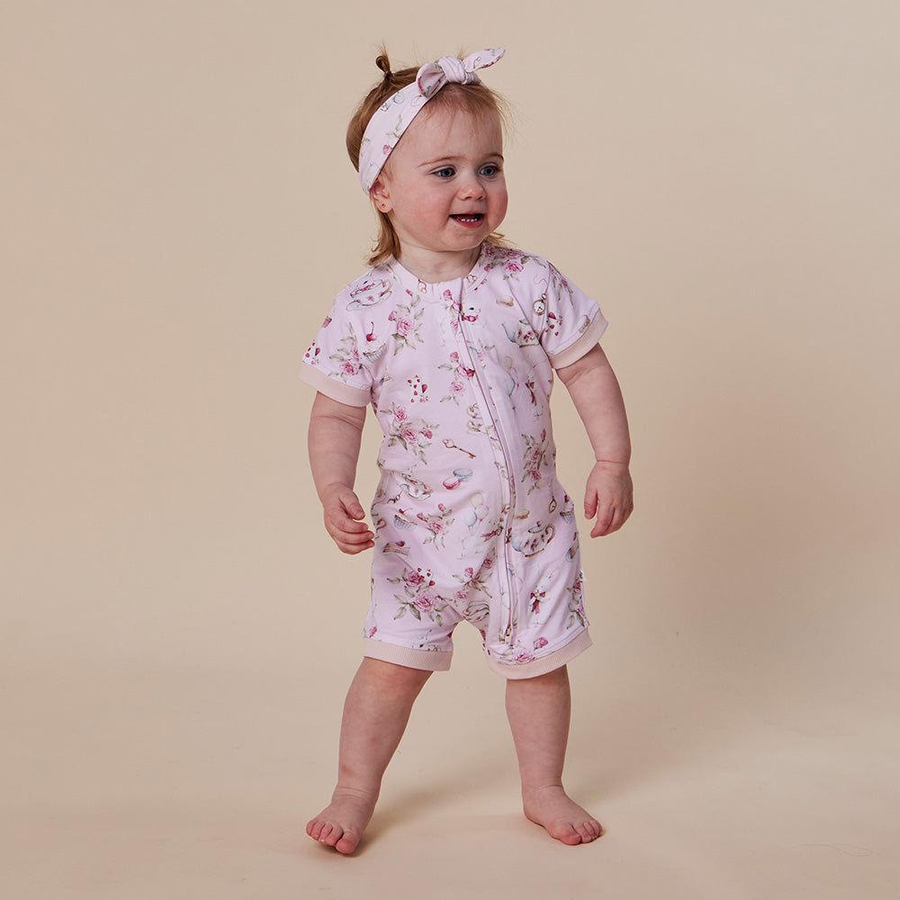 Alice's Tea Party Organic Snuggle Shortie - View 6