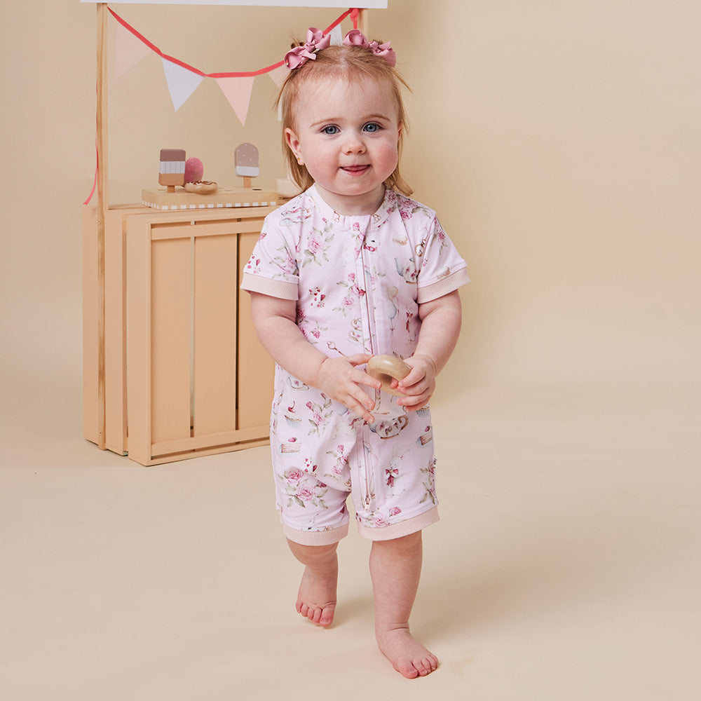 Alice's Tea Party Organic Snuggle Shortie - View 9