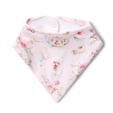 Alice’s Tea Party Organic Dribble Bib