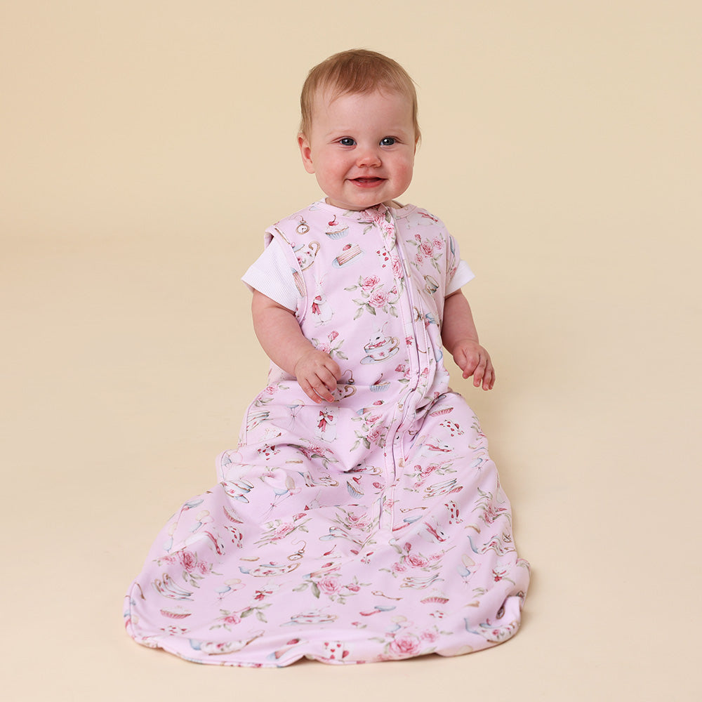 Alice's Tea Party Organic Sleeping Bag 1.0 TOG - View 3