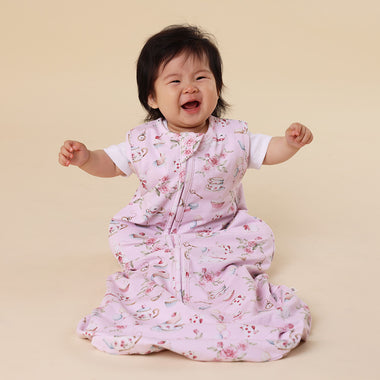 Alice's Tea Party Organic Sleeping Bag 1.0 TOG | Snuggle Hunny