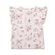 Alice's Tea Party Organic Short Sleeve Top with Frill - Thumbnail 4