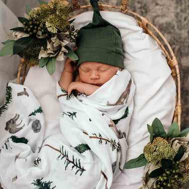 Alpha Organic Muslin Wrap-Snuggle Hunny