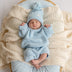 Baby Blue Oversized Cotton Knit Jumper | Snuggle Hunny