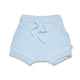 Baby Blue Organic Cotton Knit Shorts - Thumbnail 2