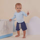 Baby Blue Long Sleeve Organic Bodysuit - Thumbnail 8