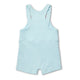 Baby Blue Organic Joey Overall Shorts - Thumbnail 8