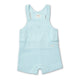 Baby Blue Organic Joey Overall Shorts - Thumbnail 2