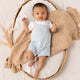 Baby Blue Organic Joey Overall Shorts - Thumbnail 5