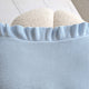 Baby Blue Ruffle Knit Organic Baby Blanket - Thumbnail 7