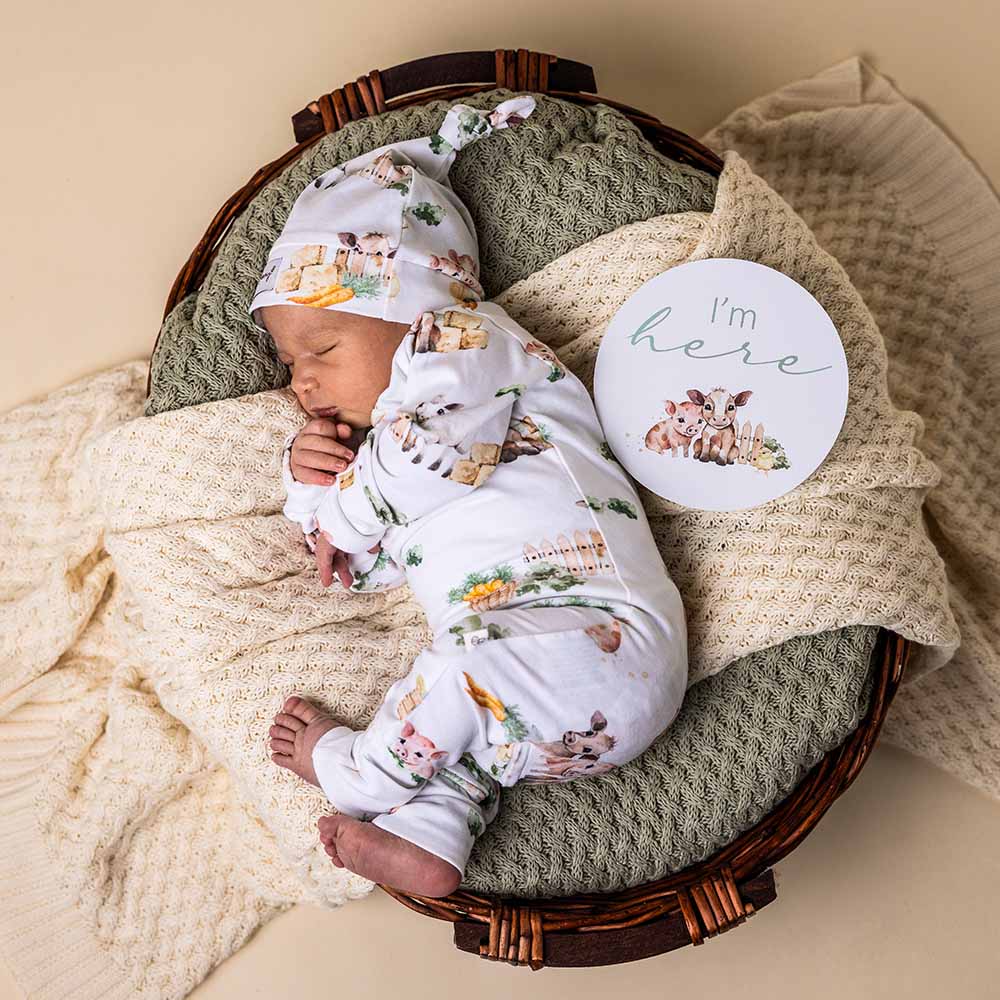 Just Peachy Organic Knitted Growsuit