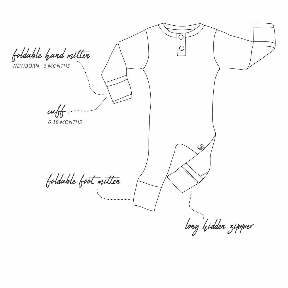 Baby Growsuit - Pebble Organic Growsuit