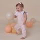 Baby Pink Organic Joey Overalls - Thumbnail 1