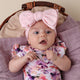 Baby Pink Organic Oversized Bow - Thumbnail 1