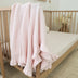 Blush Pink Ruffle Knit Organic Baby Blanket | Snuggle Hunny