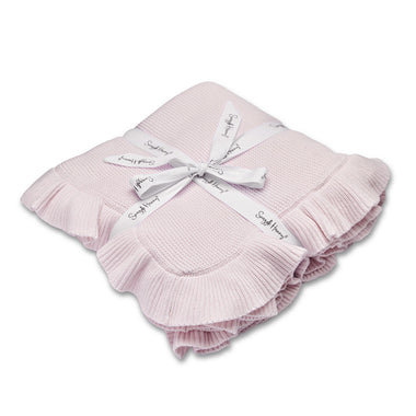 Ruffle Knit Organic Baby Blanket | Snuggle Hunny