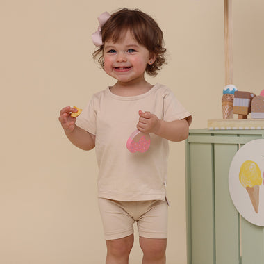 Babyccino Organic Bike Shorts | Snuggle Hunny
