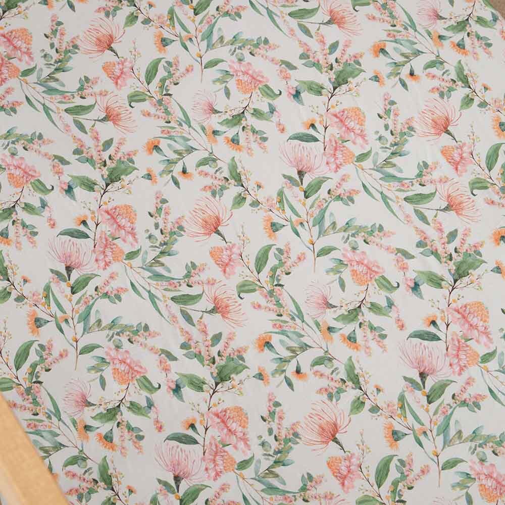 Black Friday Exclusive - Wattle Bassinet Sheet / Change Pad Cover - View 2
