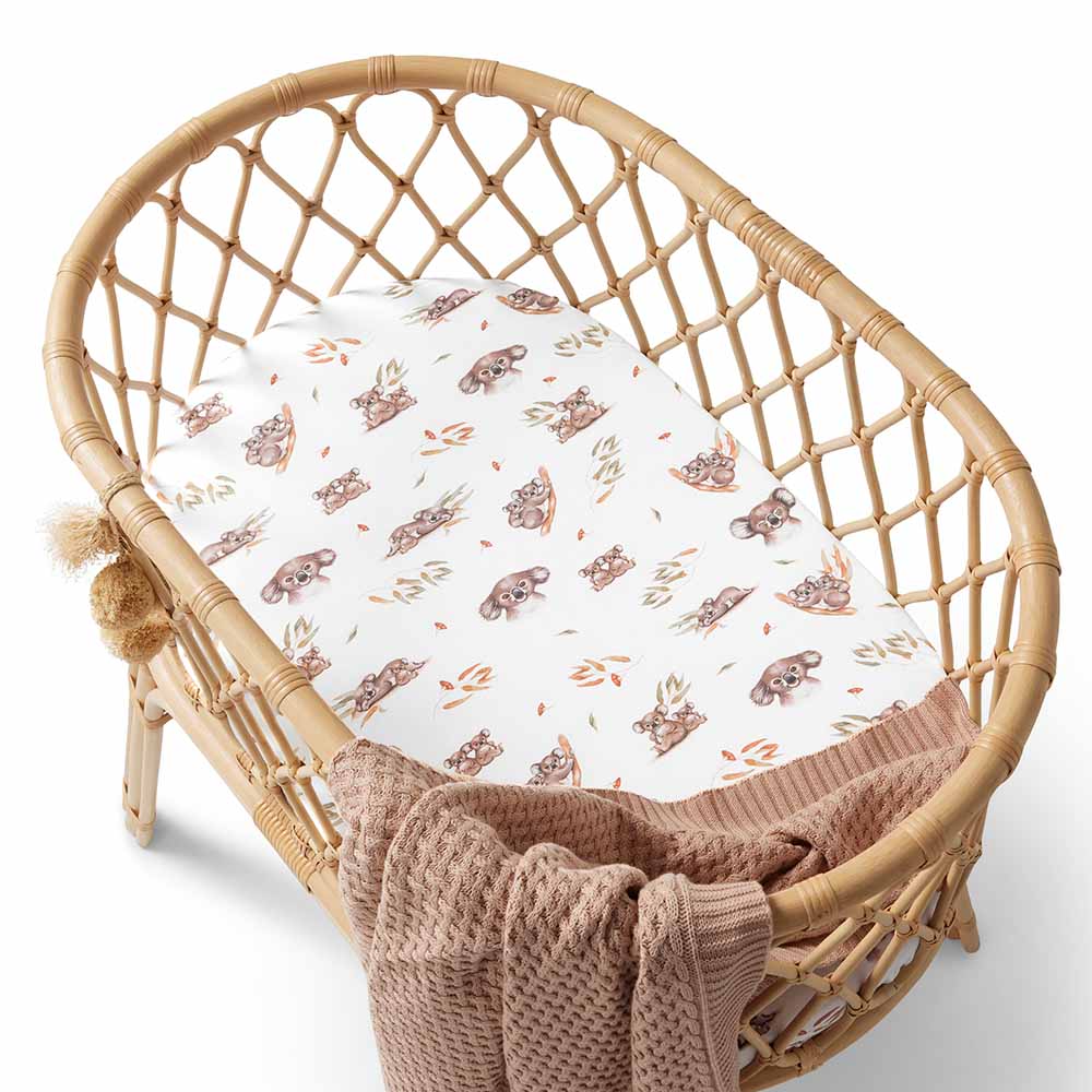 Koala Organic Bassinet Sheet / Change Pad Cover - View 3