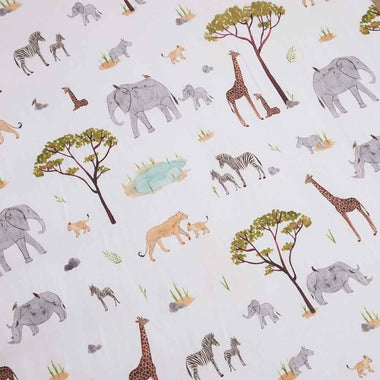 Bassinet Sheet - Safari Organic Bassinet Sheet / Change Pad Cover
