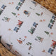 Trains Organic Bassinet Sheet / Change Pad Cover - Thumbnail 2