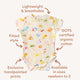 Beach Fun Short Sleeve Organic Bodysuit - Thumbnail 4