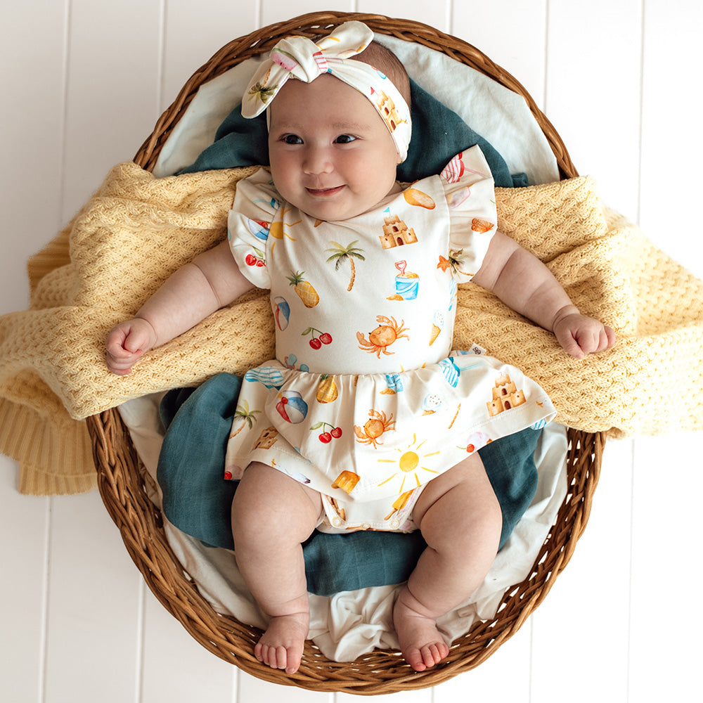 Beach Fun Short Sleeve Organic Dress - View 3