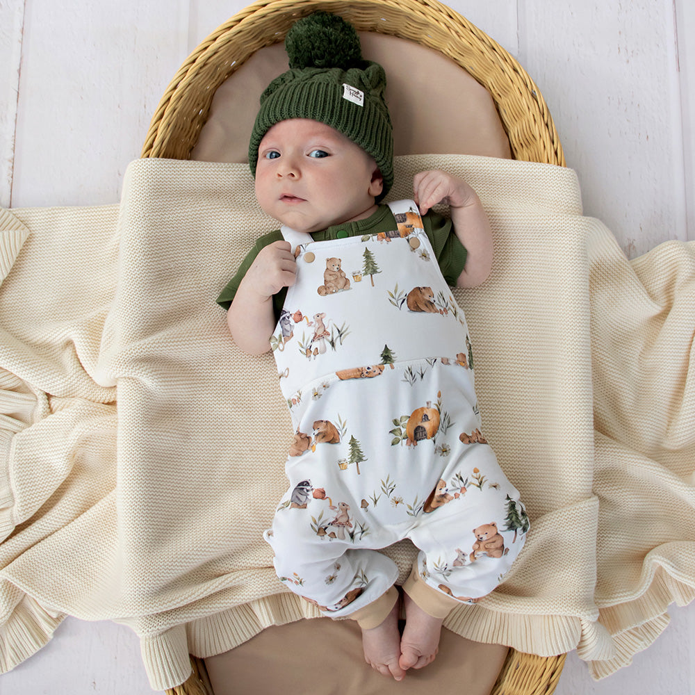 Bears Organic Snuggle Overalls - View 3